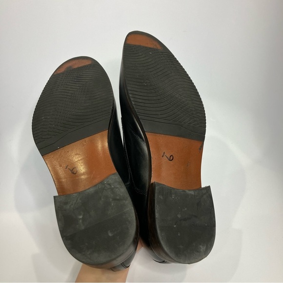 Stafford black monk dress shoes leather men’s size 10 professional business‎ main image 4
